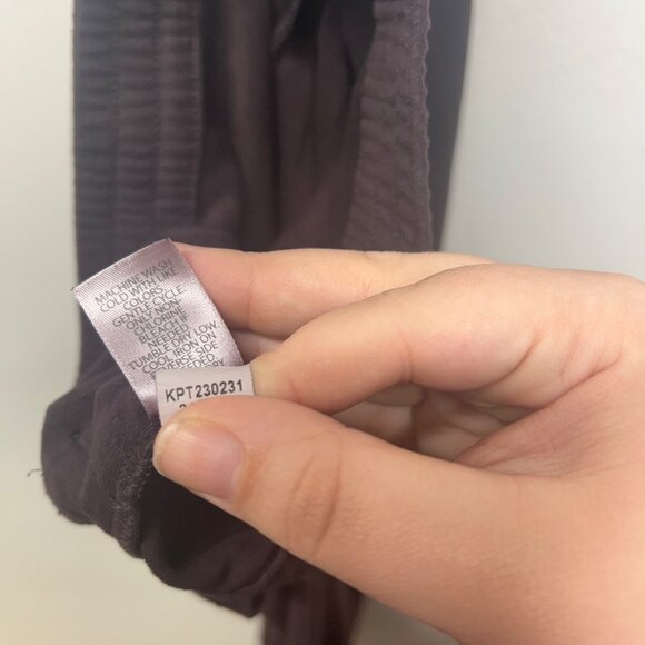 J.Jill Wearever Collection purple eggplant Stretch Pull-On Pants L - Picture 8 of 10